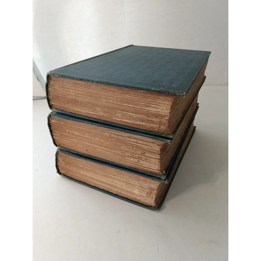 William Thackeray 3 Volumes 1903 Biographical Edition Harper Antique Books
